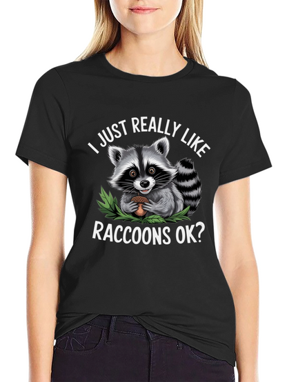 Raccoon Lover T-Shirt - Cute Animal Tee