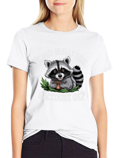 Raccoon Lover T-Shirt - Cute Animal Tee