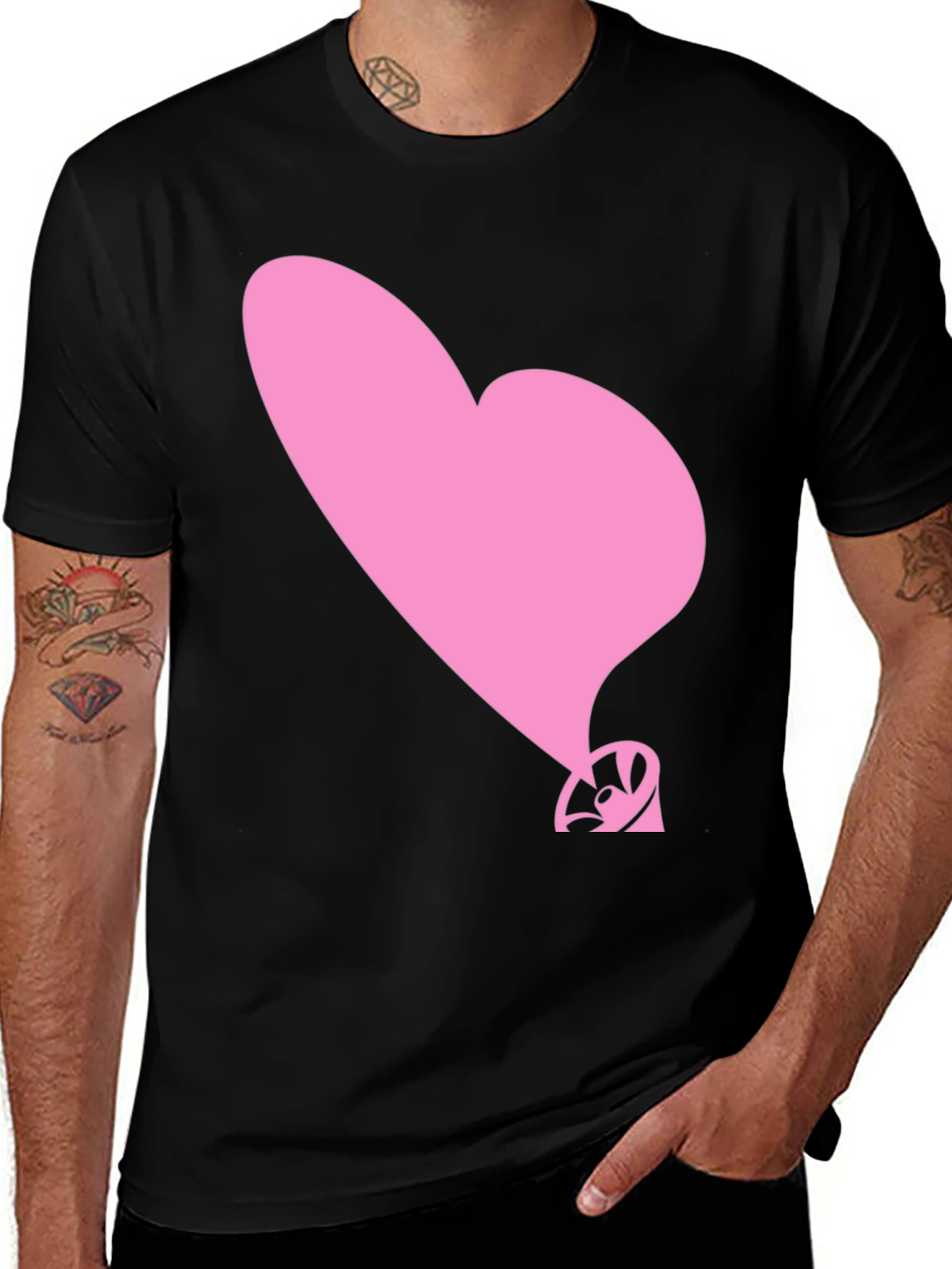 Heart Balloon T-Shirt - Stylish Graphic Tee