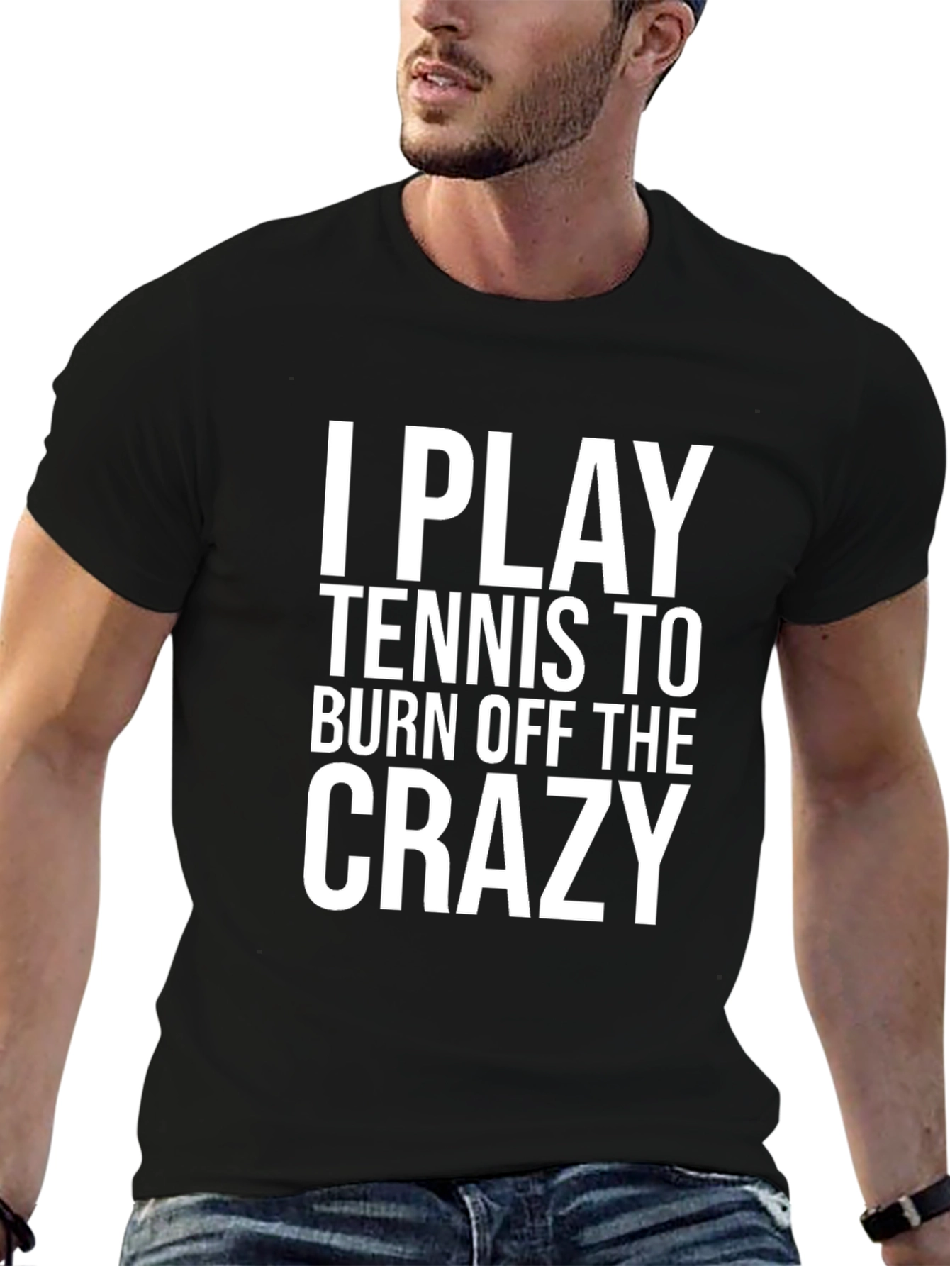 Funny Tennis Player T-Shirt: Burn Off The Crazy Tee