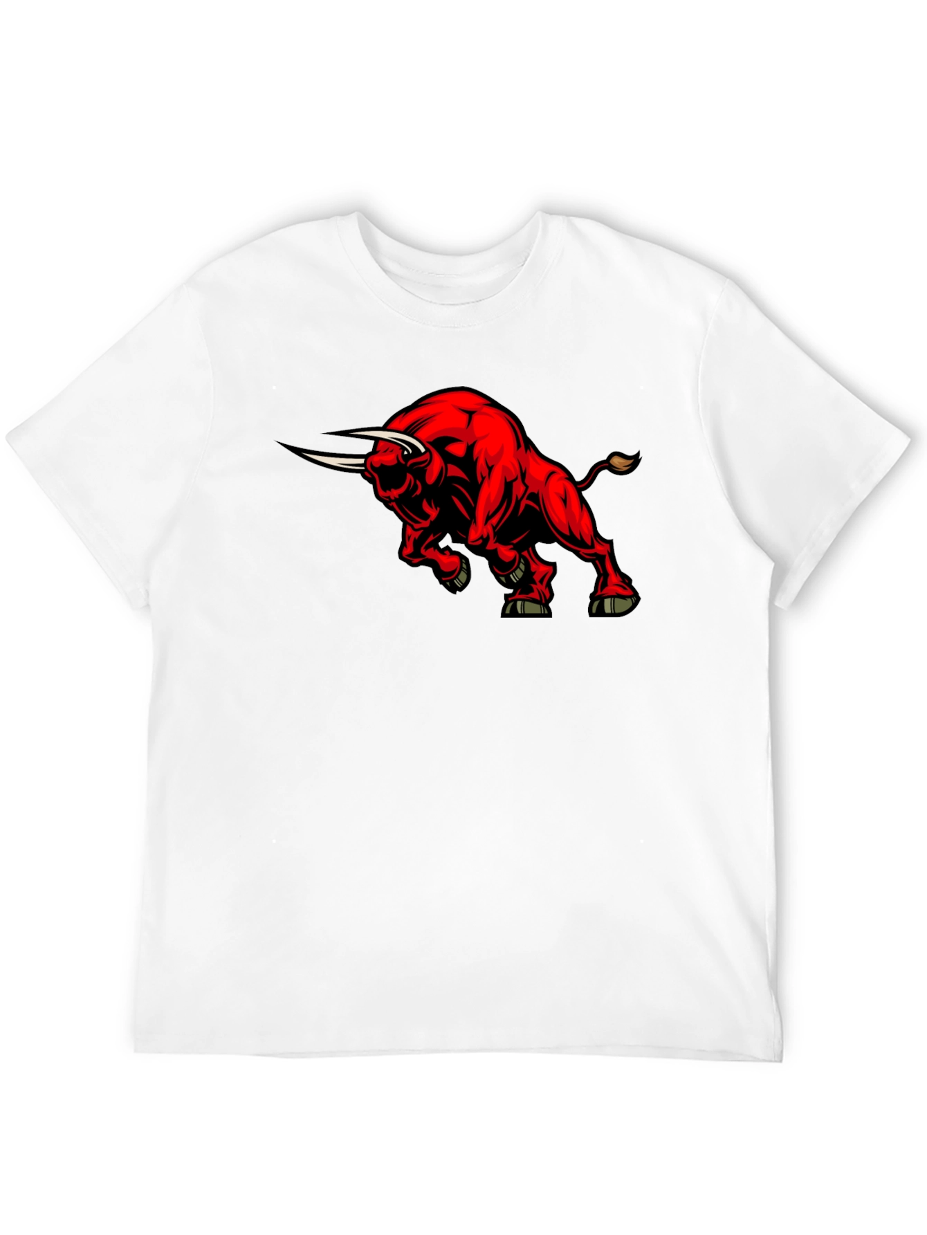 Red Bull Graphic Black T-Shirt - Bold Animal Design