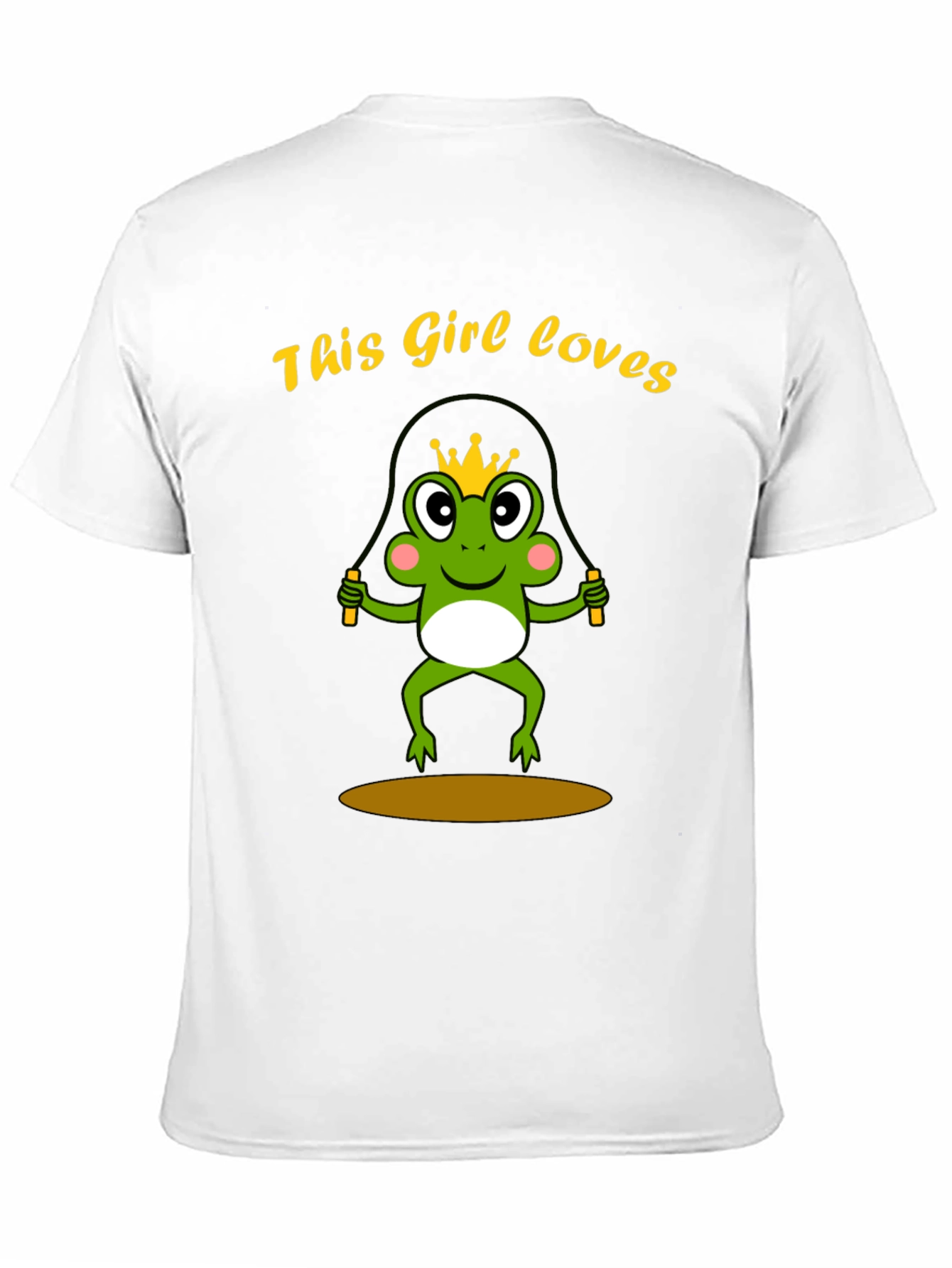 Girl Loves Frog Jumping Rope T-Shirt