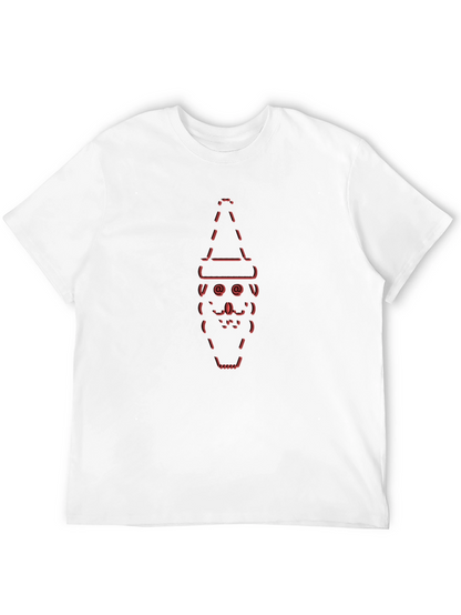 ASCII Santa T-Shirt - Fun Holiday Tee