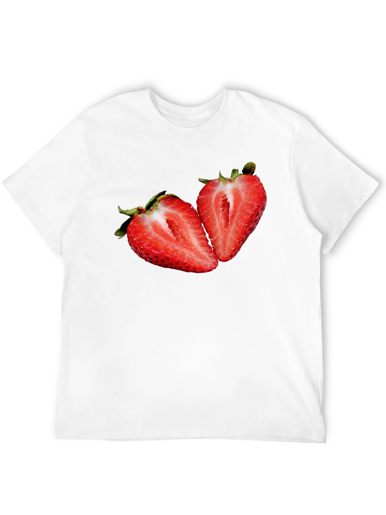 Strawberry Graphic Black T-Shirt
