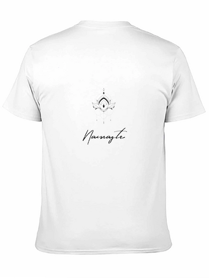 Namaste Lotus Graphic Black T-Shirt