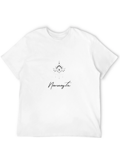Namaste Lotus Graphic Black T-Shirt