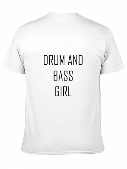 Drum and Bass Girl Black T-Shirt