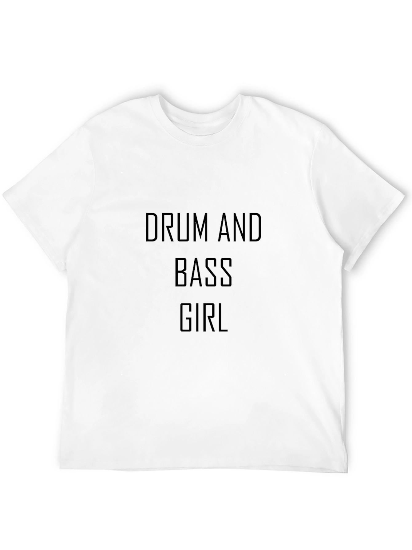 Drum and Bass Girl Black T-Shirt