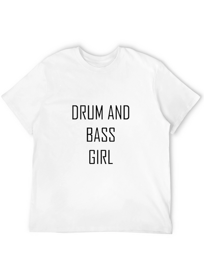 Drum and Bass Girl Black T-Shirt