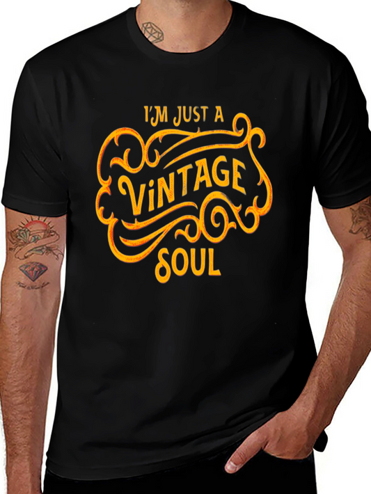Vintage Soul Black Graphic Tee