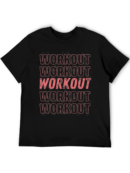 Workout Graphic Tee - Mens Fitness Shirt