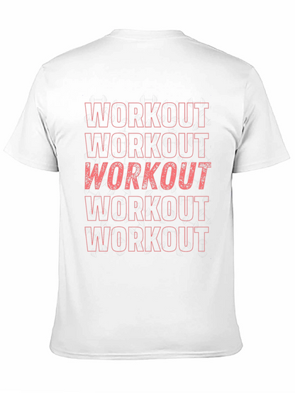 Workout Graphic Tee - Mens Fitness Shirt