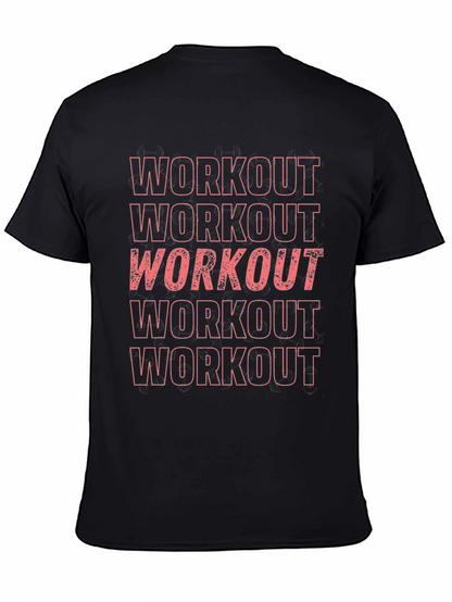 Workout Graphic Tee - Mens Fitness Shirt
