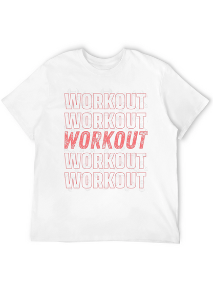 Workout Graphic Tee - Mens Fitness Shirt