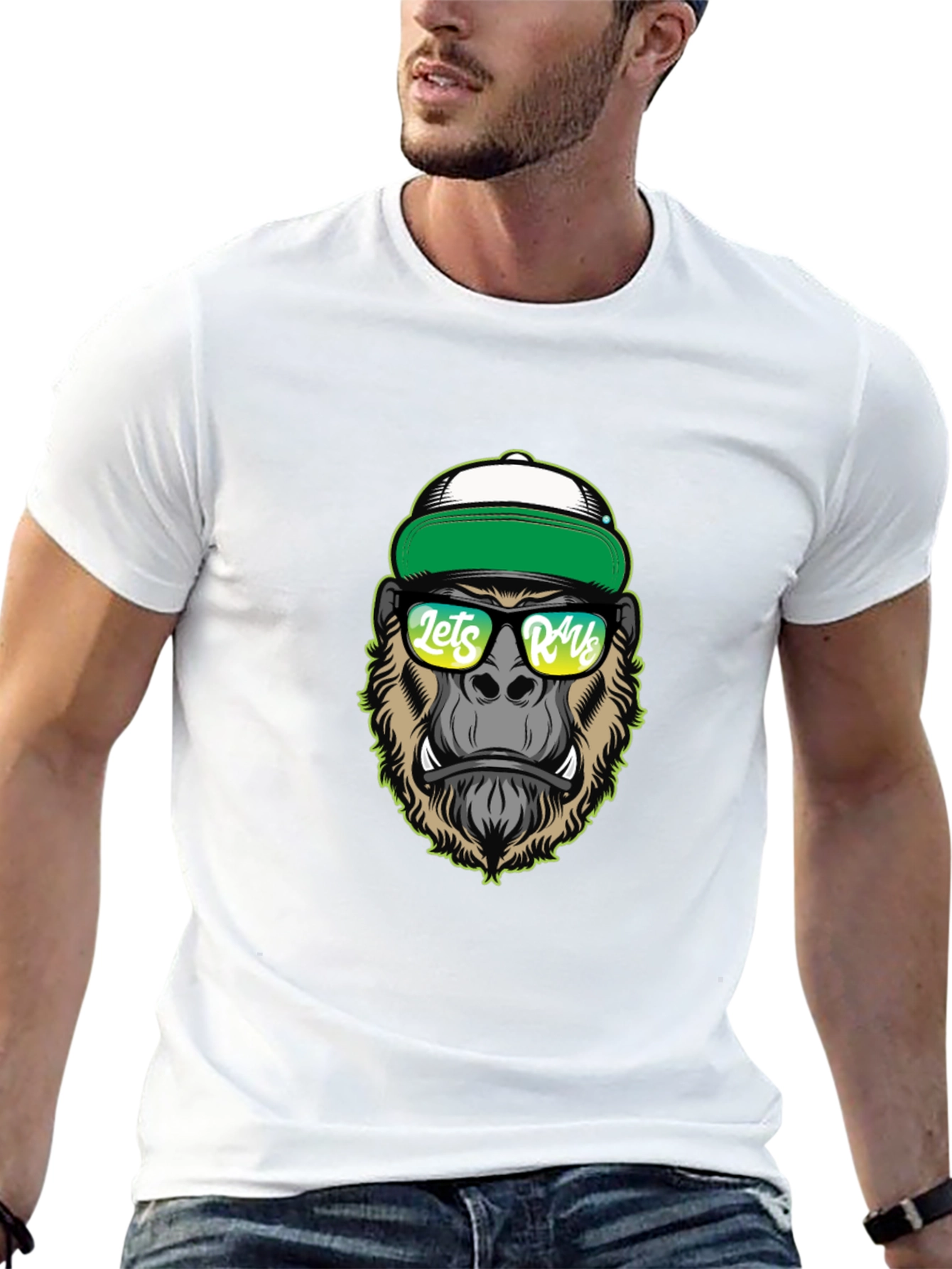 Cool Gorilla Graphic Tee - Lets Rage T-Shirt