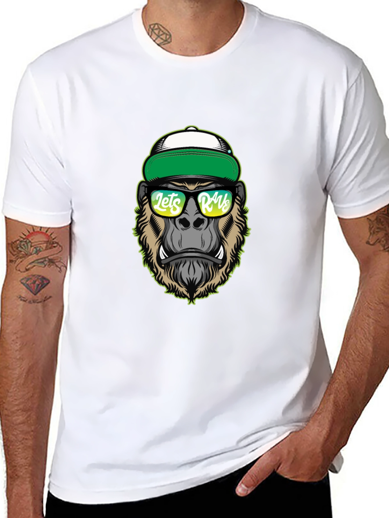 Cool Gorilla Graphic Tee - Lets Rage T-Shirt
