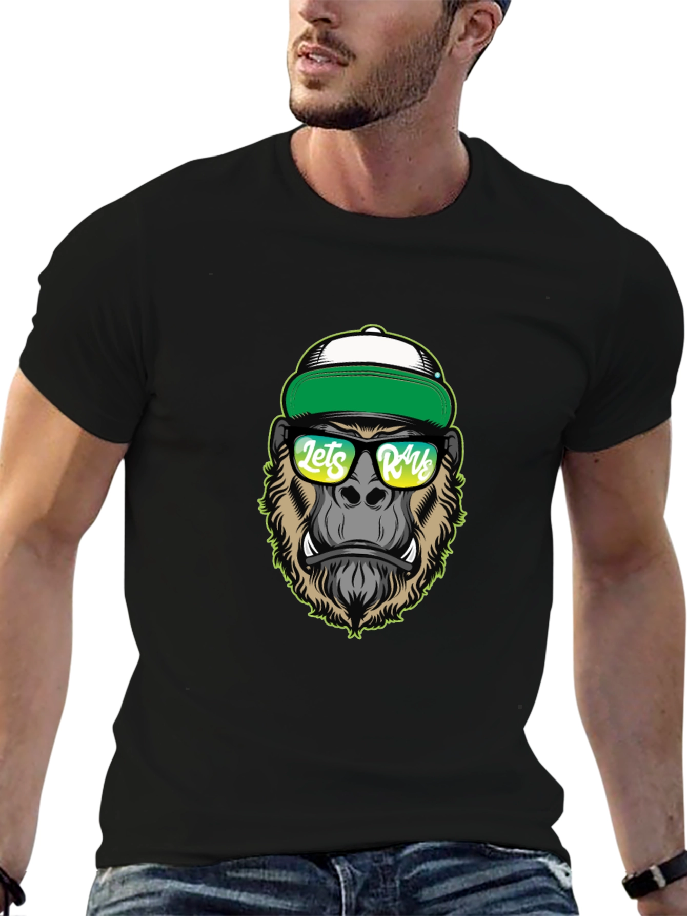 Cool Gorilla Graphic Tee - Lets Rage T-Shirt