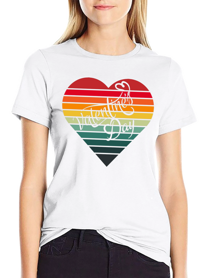 Valentines Day Heart Graphic Tee