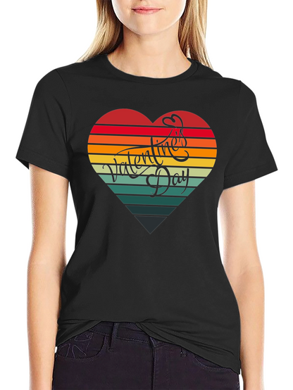 Valentines Day Heart Graphic Tee