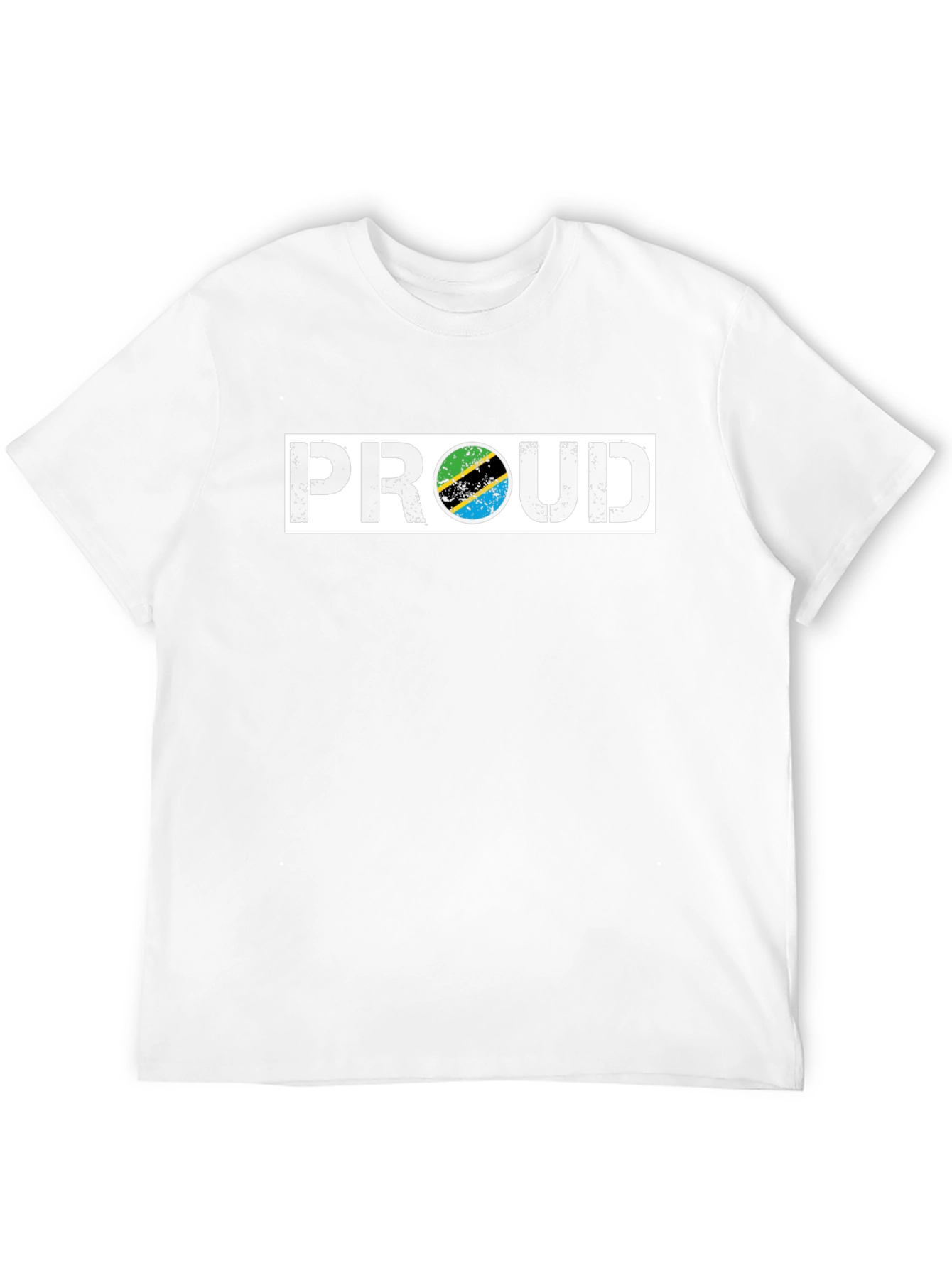 Proud Tanzania Flag Graphic Tee - Black T-Shirt