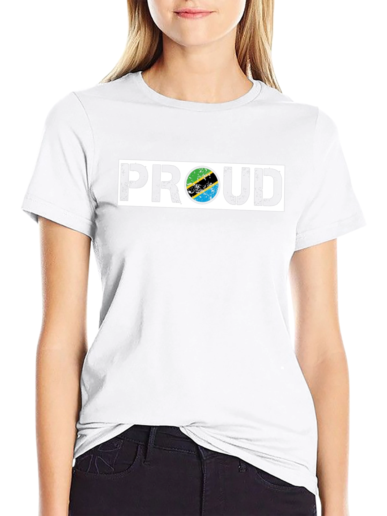 Proud Tanzania Flag Graphic Tee - Black T-Shirt