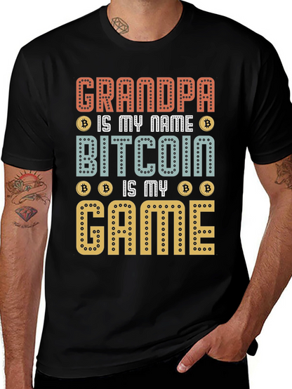 Grandpa Bitcoin Game T-Shirt - Crypto Lover Gift