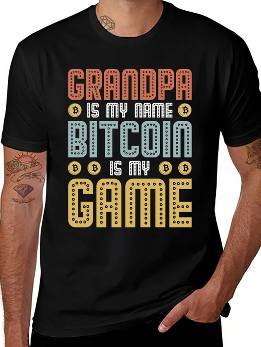 Grandpa Bitcoin Game T-Shirt - Crypto Lover Gift