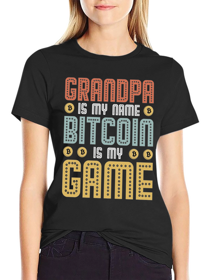 Grandpa Bitcoin Game T-Shirt - Crypto Lover Gift