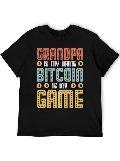 Grandpa Bitcoin Game T-Shirt - Crypto Lover Gift
