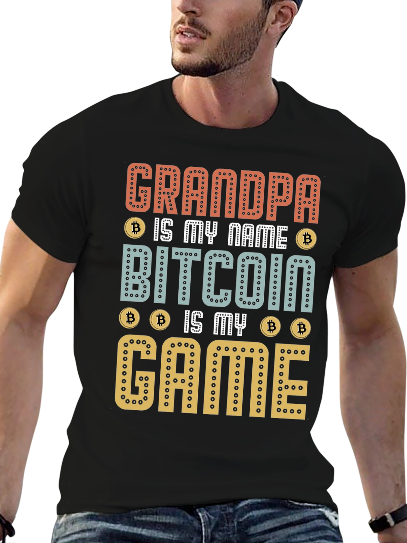 Grandpa Bitcoin Game T-Shirt - Crypto Lover Gift