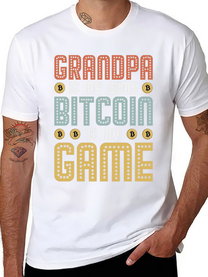 Grandpa Bitcoin Game T-Shirt - Crypto Lover Gift