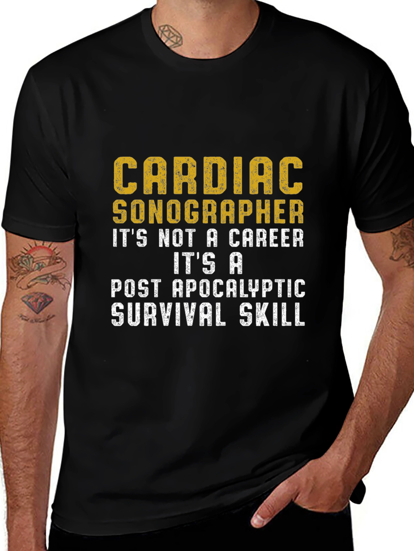 Cardiac Sonographer Post-Apocalyptic Skill T-Shirt