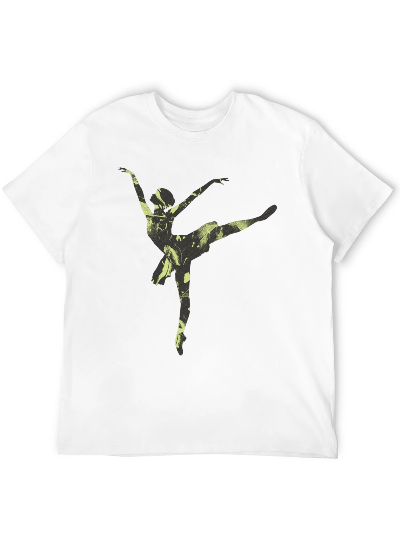 Ballerina Graphic Tee - Soft Black Cotton