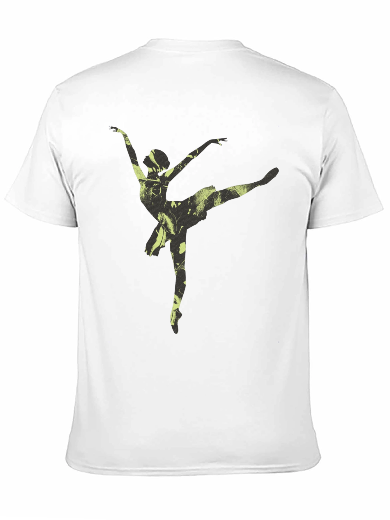 Ballerina Graphic Tee - Soft Black Cotton