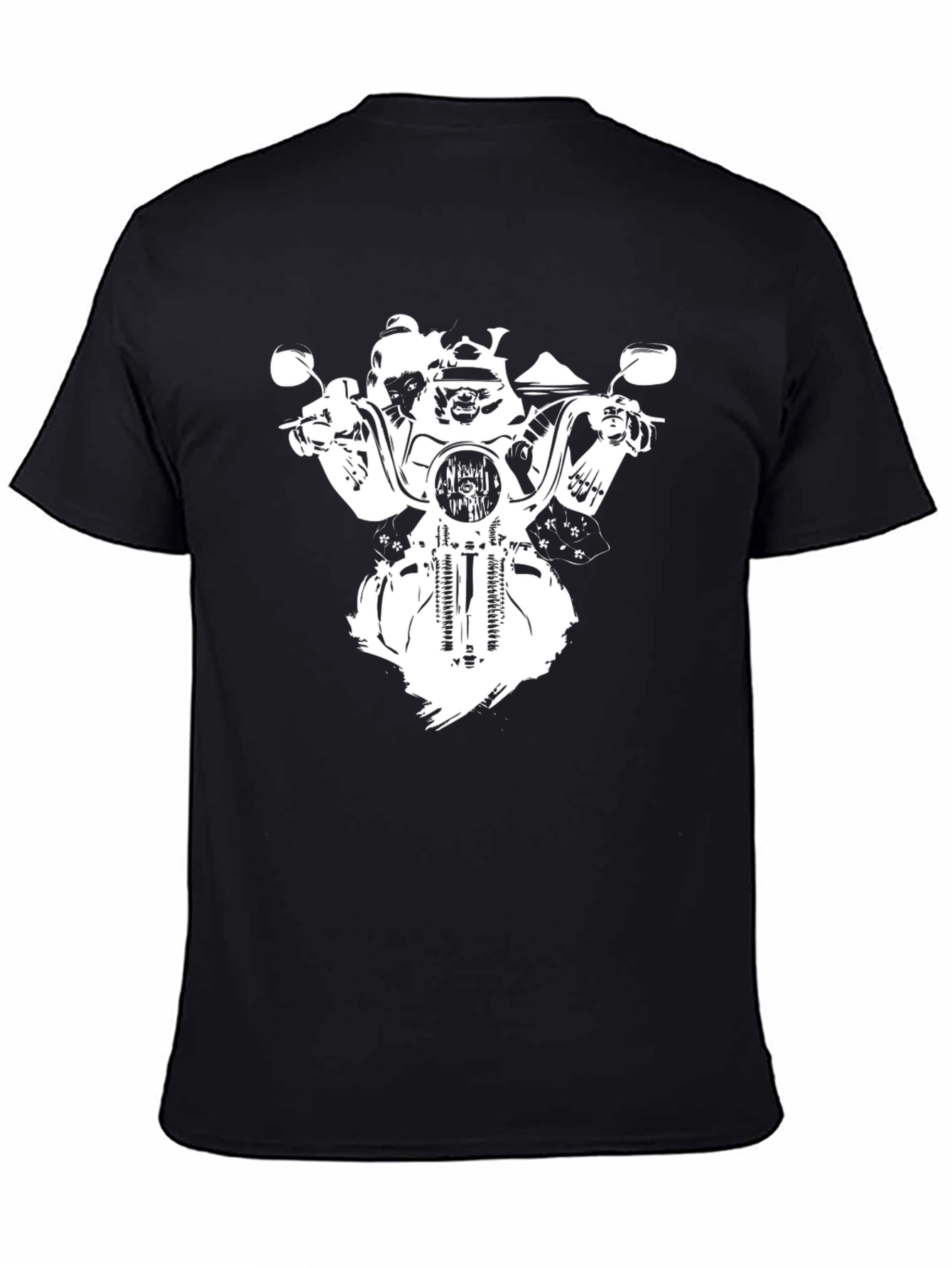 Skull Rider Graphic Tee - Black