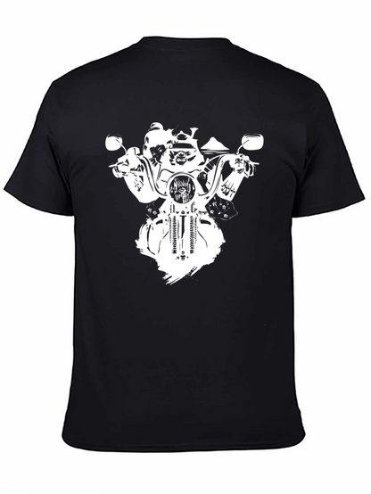 Skull Rider Graphic Tee - Black