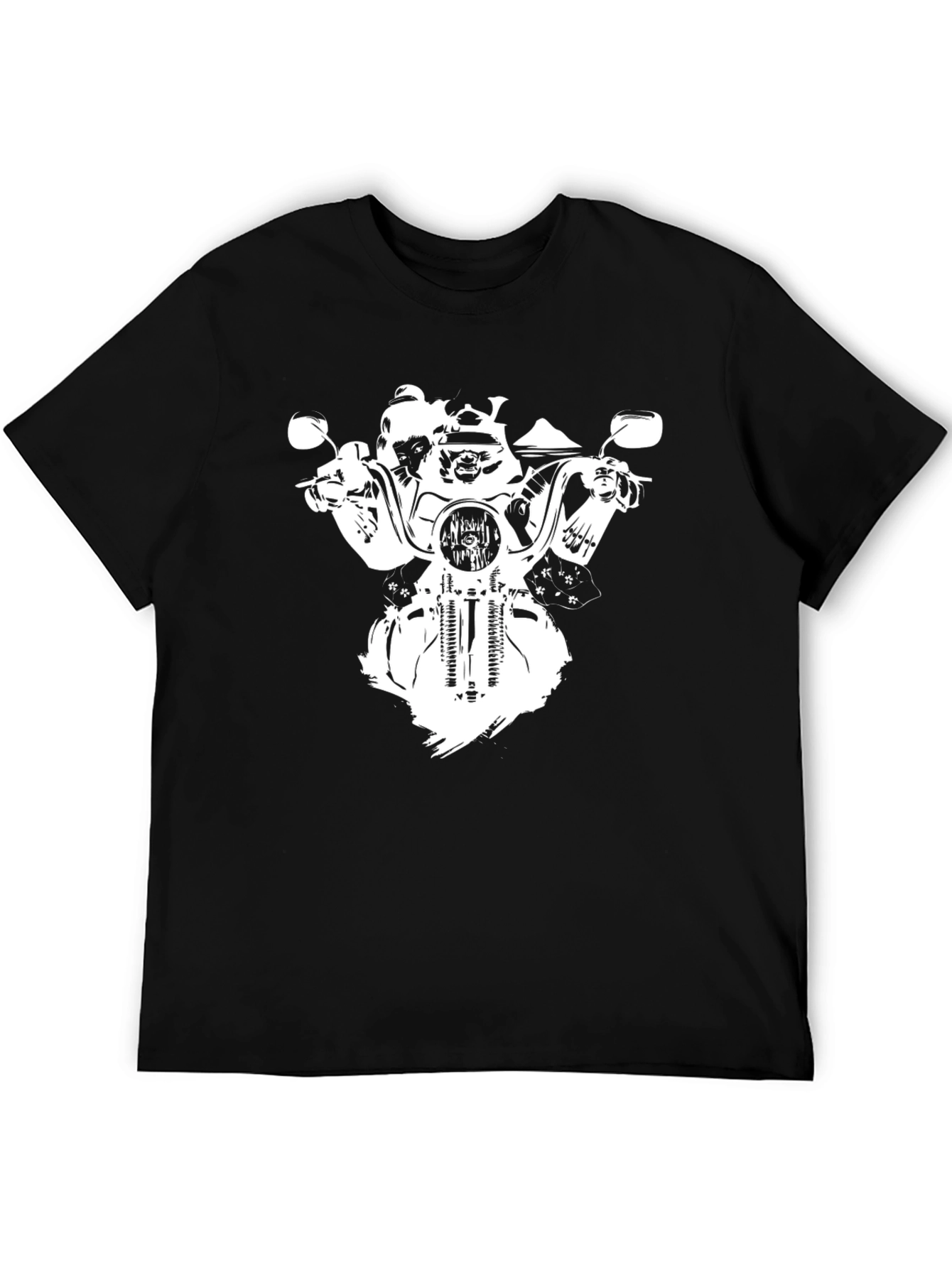 Skull Rider Graphic Tee - Black