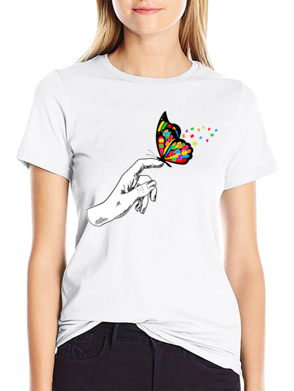 Autism Awareness Butterfly T-Shirt