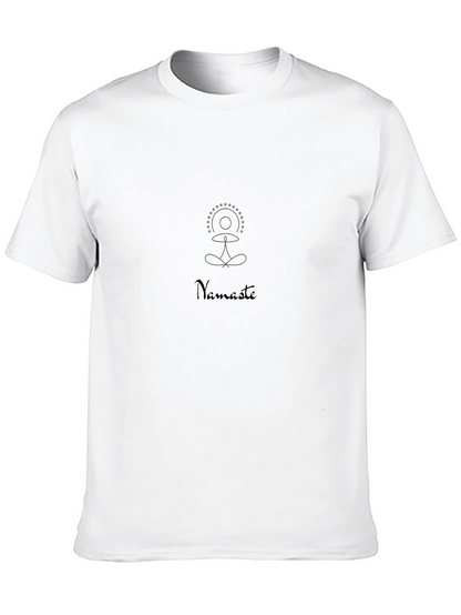 Namaste Yoga Black T-Shirt for Men