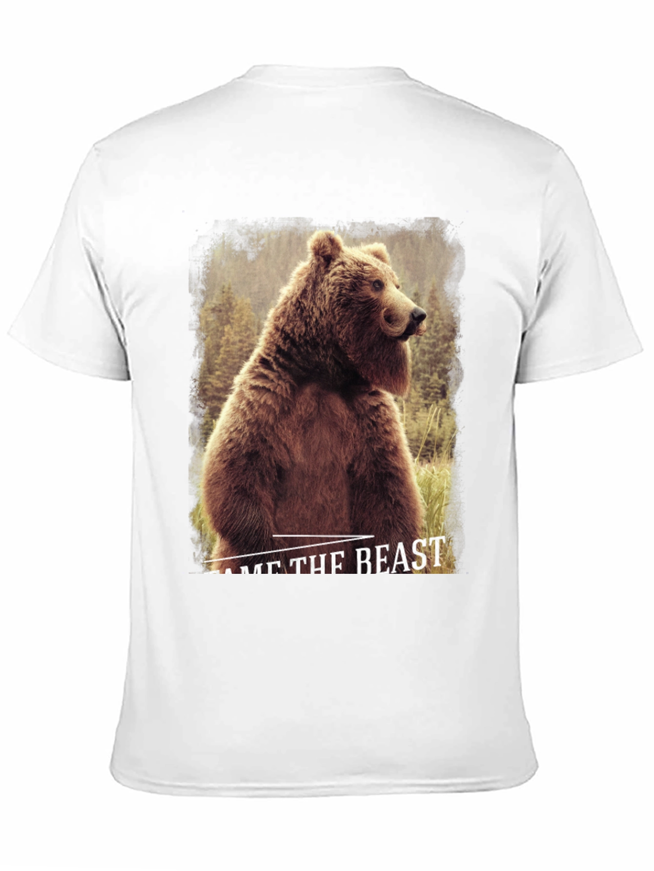Tame The Beast Bear Graphic Tee - Black