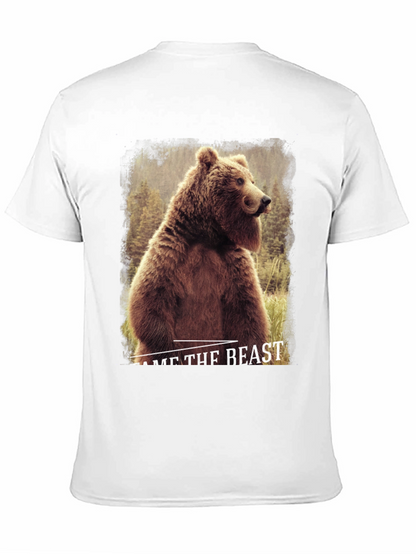 Tame The Beast Bear Graphic Tee - Black