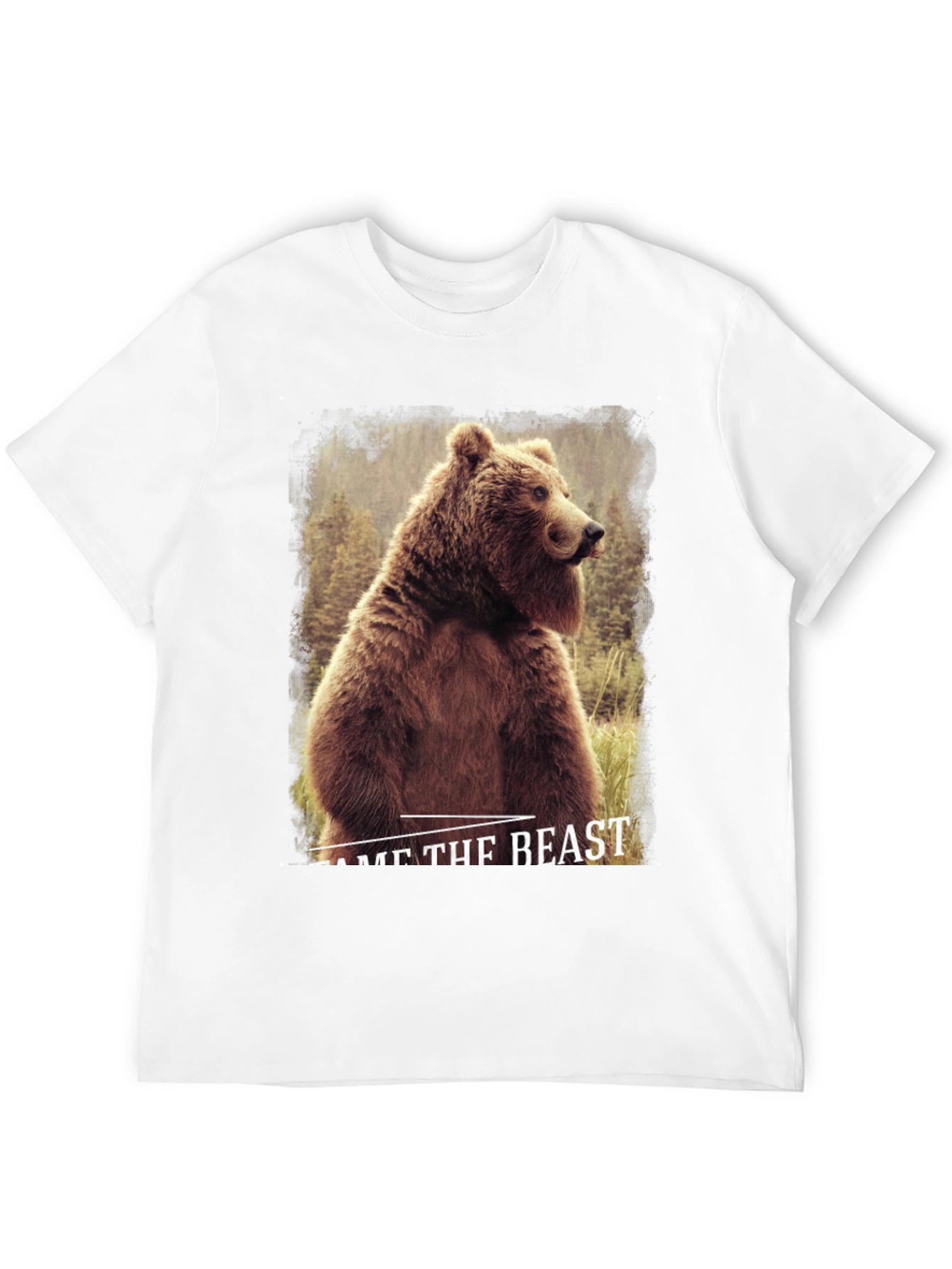 Tame The Beast Bear Graphic Tee - Black
