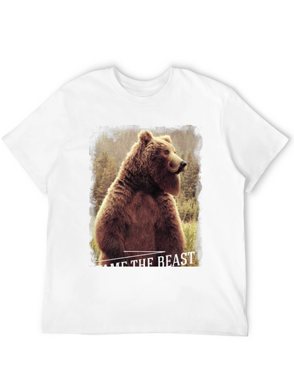 Tame The Beast Bear Graphic Tee - Black