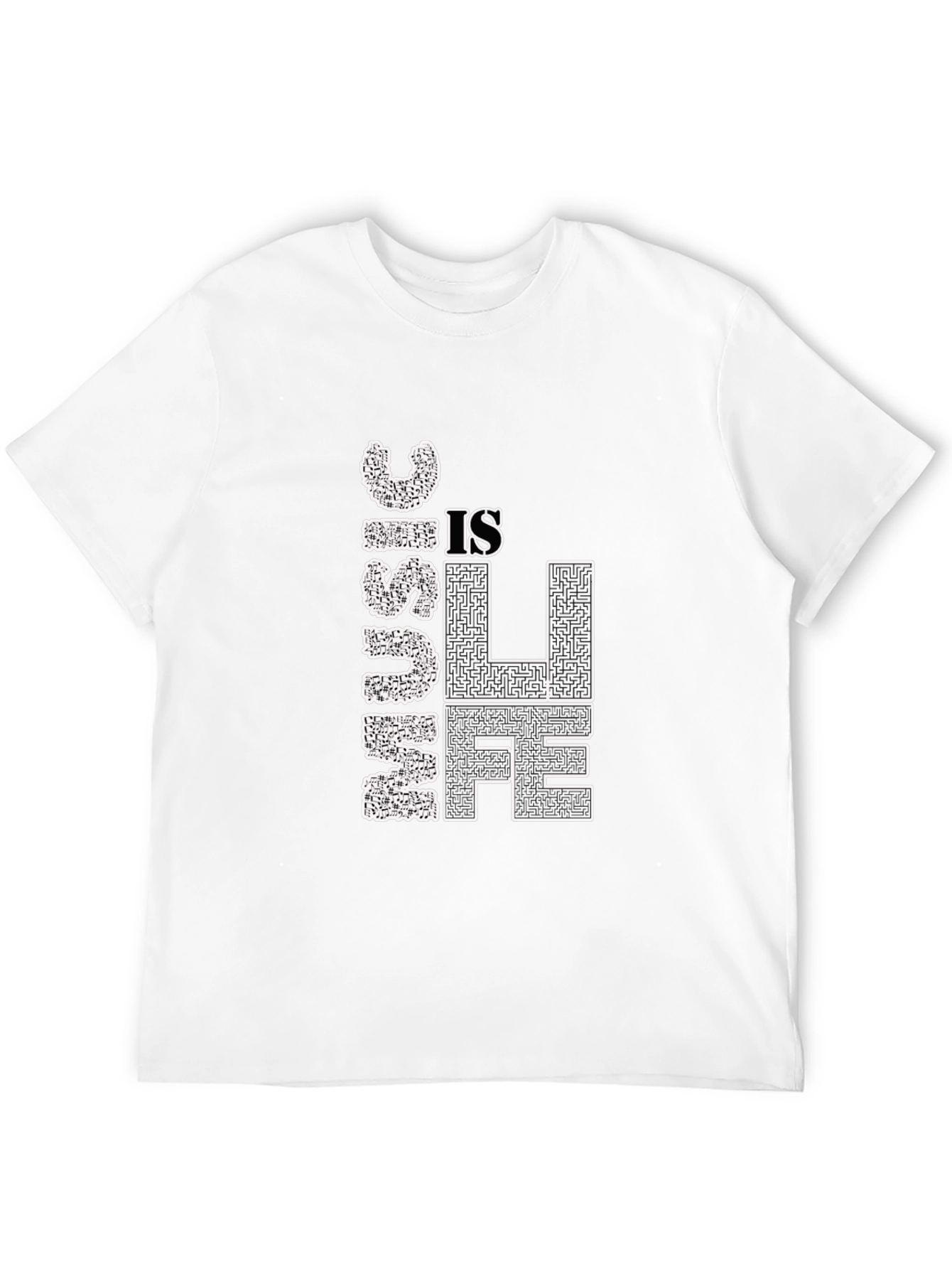 Music is Life Graphic Tee - Black Cotton T-Shirt