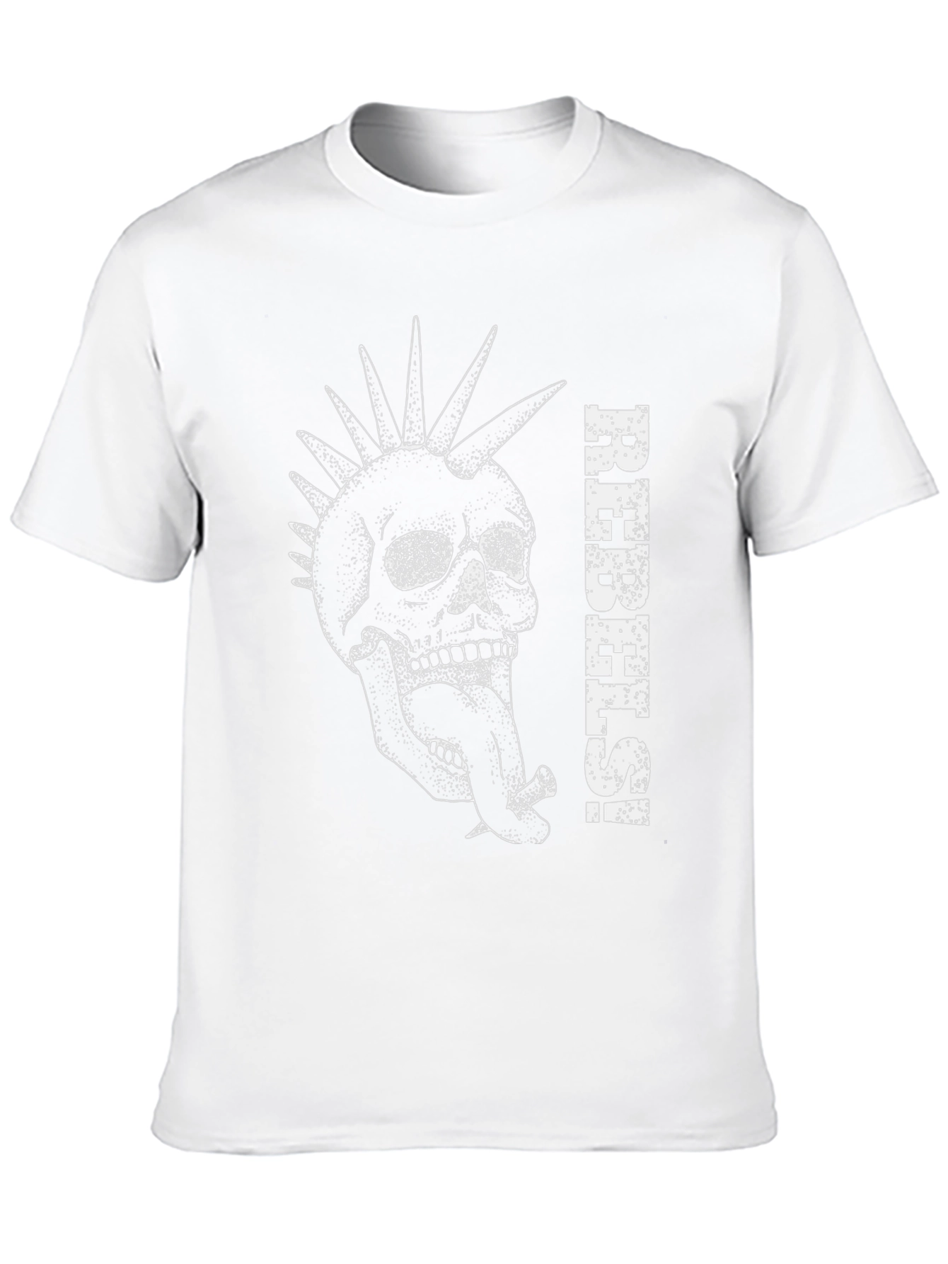 Rebels Skull Graphic Black T-Shirt