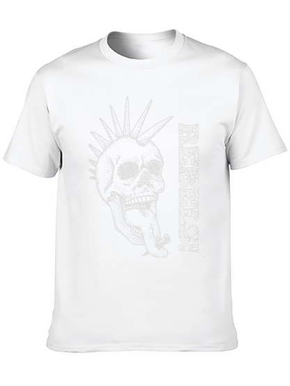 Rebels Skull Graphic Black T-Shirt