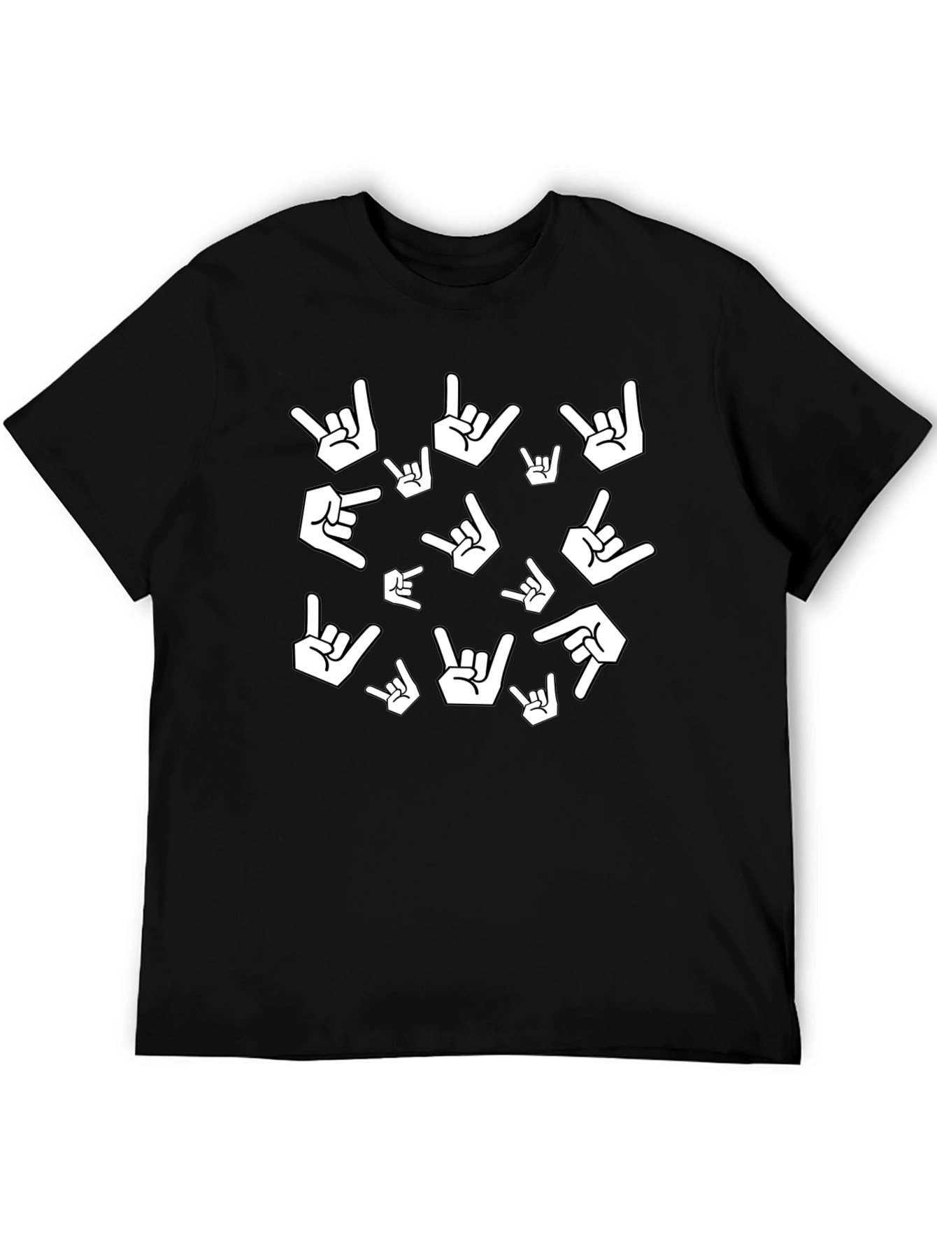 Rock On Gesture Print Tee