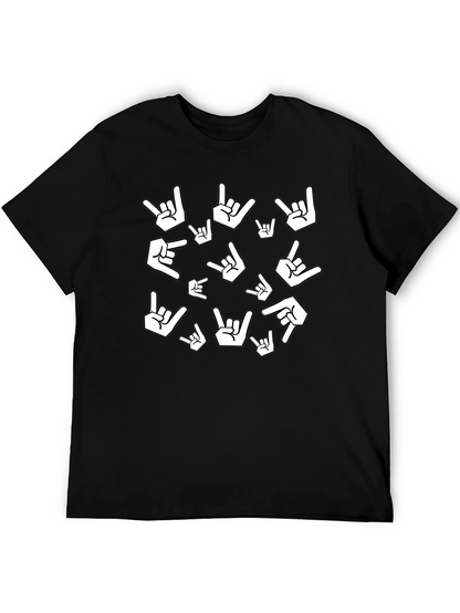 Rock On Gesture Print Tee