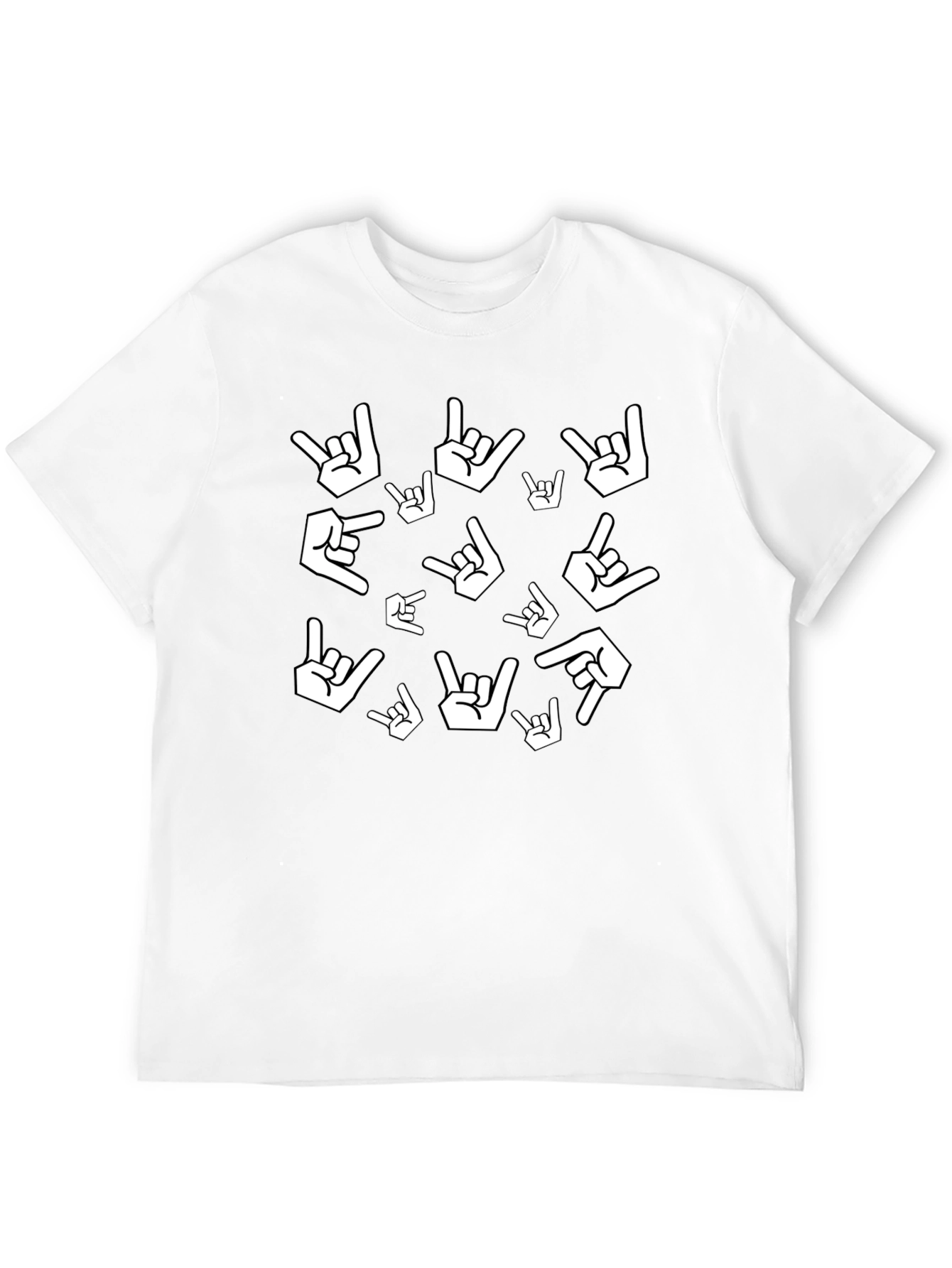 Rock On Gesture Print Tee