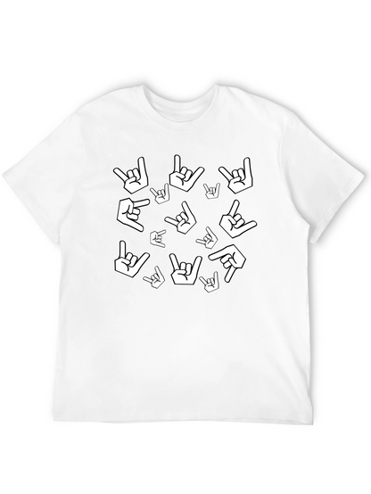 Rock On Gesture Print Tee